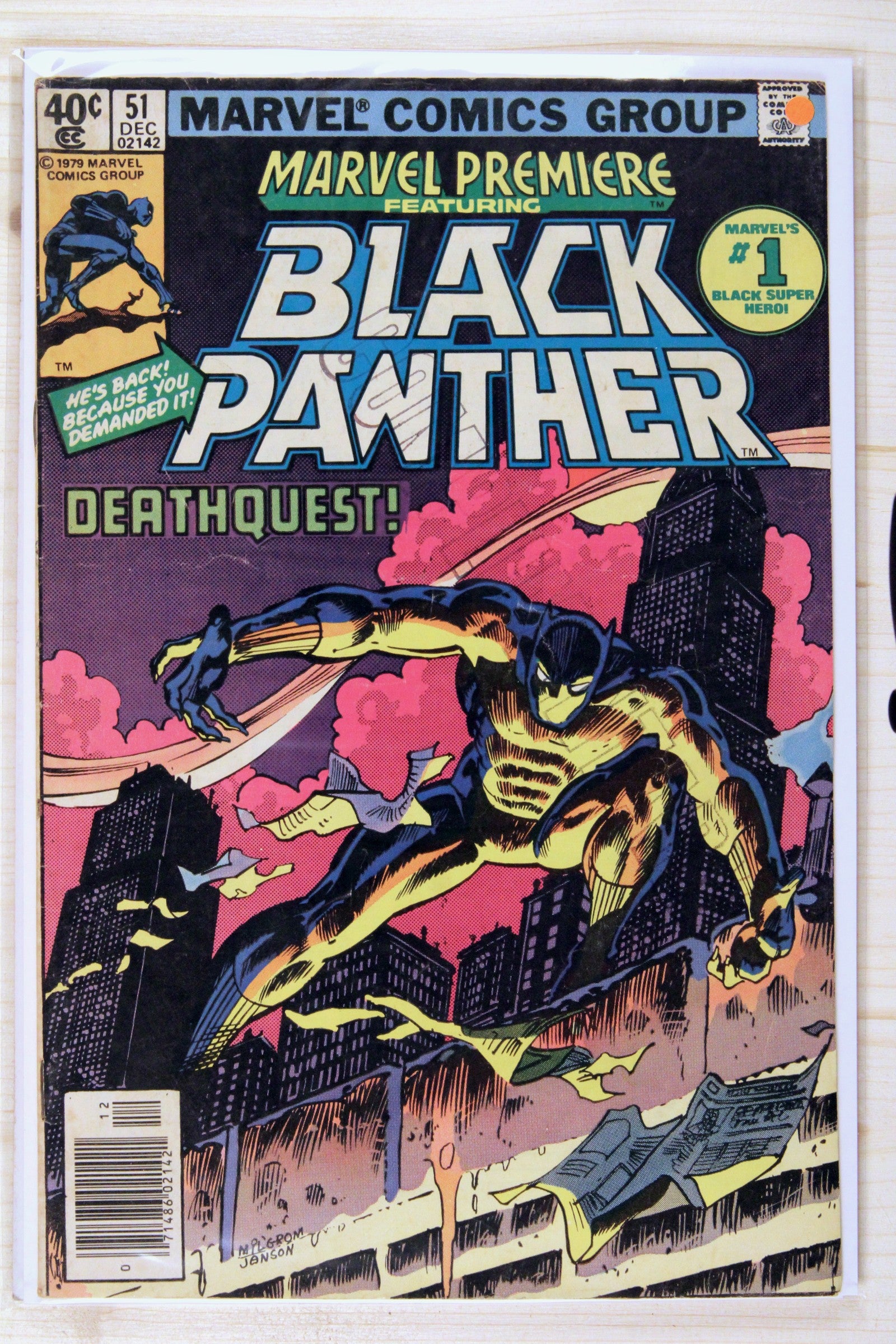 Marvel Premiere Featuring Black Panther #51 – Marvel (1979) 6.5 FN+ Newsstand Edition