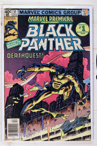 Marvel Premiere Featuring Black Panther #51 – Marvel (1979) 6.5 FN+ Newsstand Edition