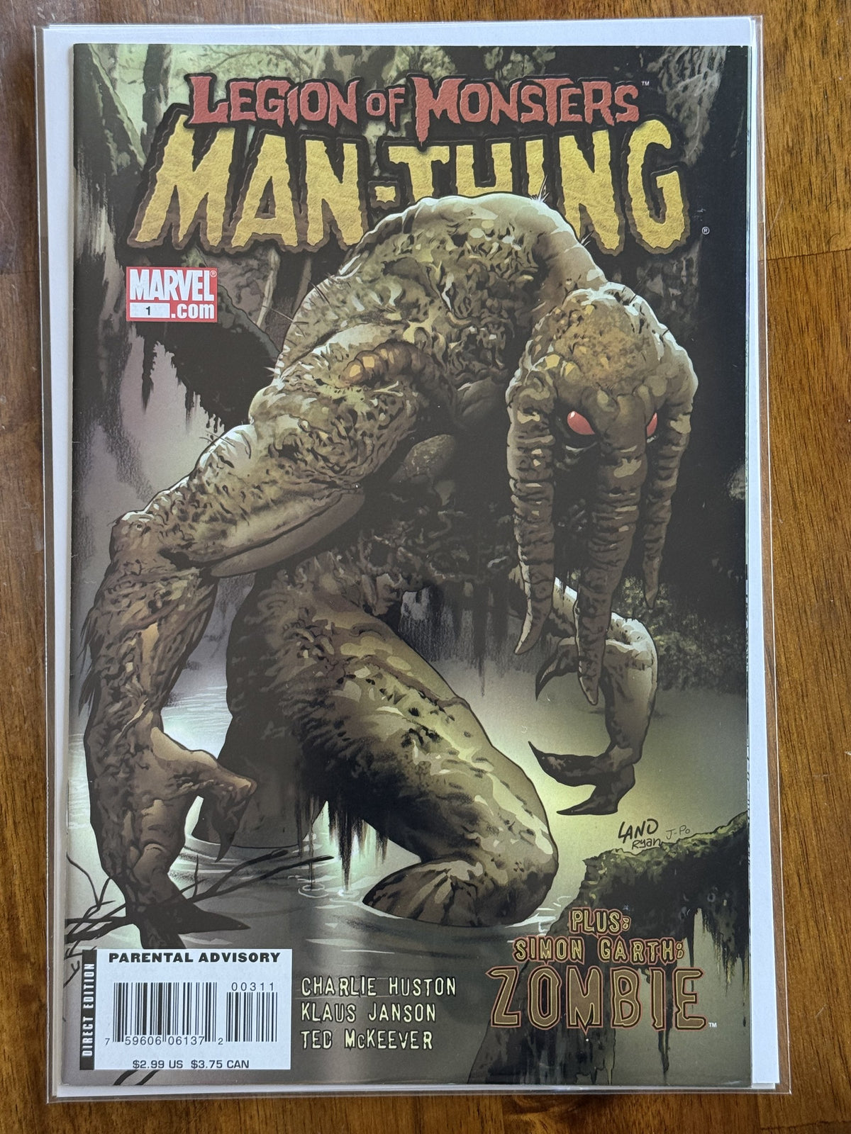 Legion of Monsters: Man-Thing #1 – Marvel (2007) 9.4 NM Klaus Janson art | Direct Edition