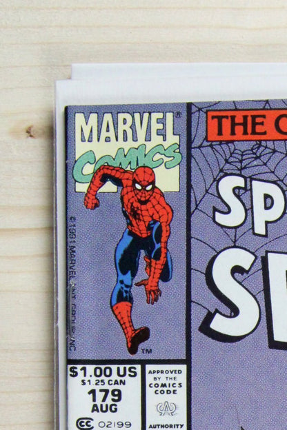 The Spectacular Spider-Man #179 – Marvel (1991) 9.2 NM- Newsstand