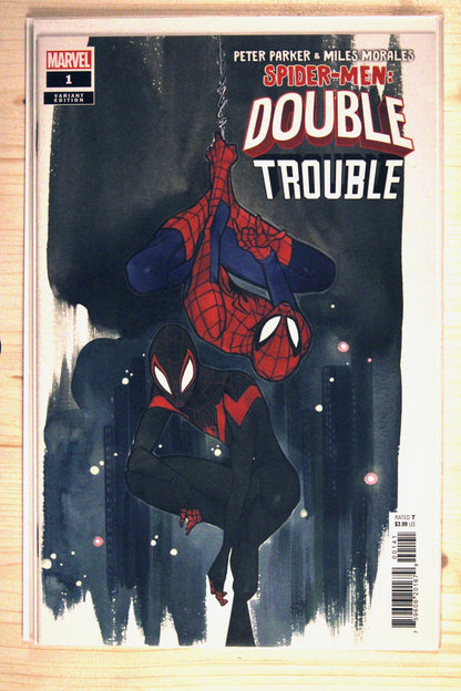 Peter Parker and Miles Morales Spider-Men Double Trouble  #1 – Marvel (2023) 9.6 NM+ Peach Momoko