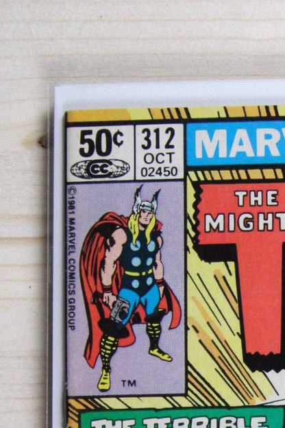 Thor #312 – Marvel (1981) 8.5 VF+ Terry Austin