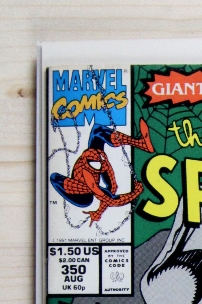 The Amazing Spider-Man #350 – Marvel (1991) 9.4 NM Erik Larsen art | Joe Sinnott