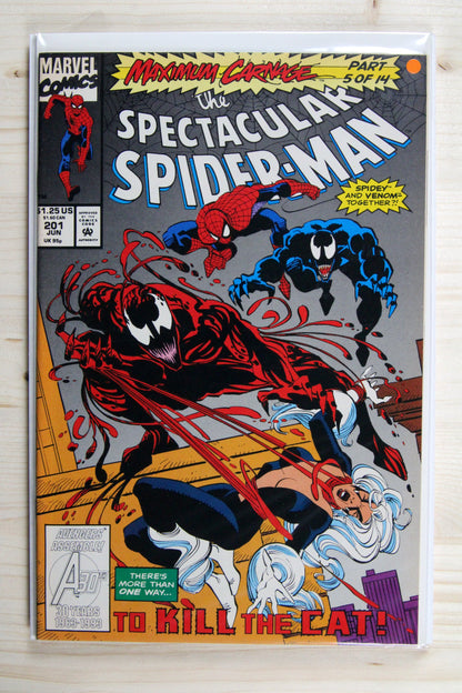 The Spectacular Spider-Man #201 – Marvel (1993) 9.2 NM- Maximum Carnage