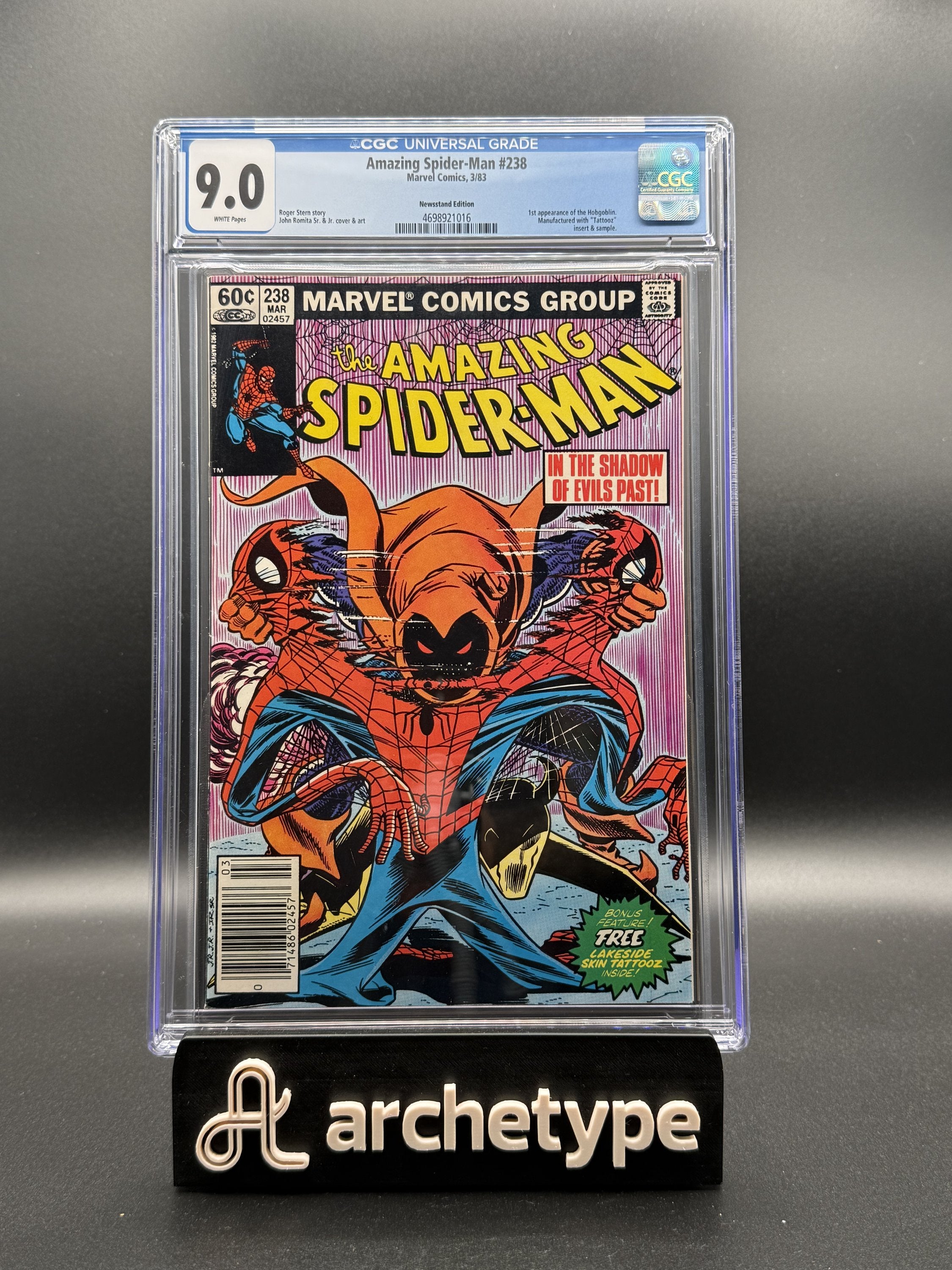 The Amazing Spider-Man #238 – Marvel (1983) CGC 9.0 VF/NM Newsstand Edition