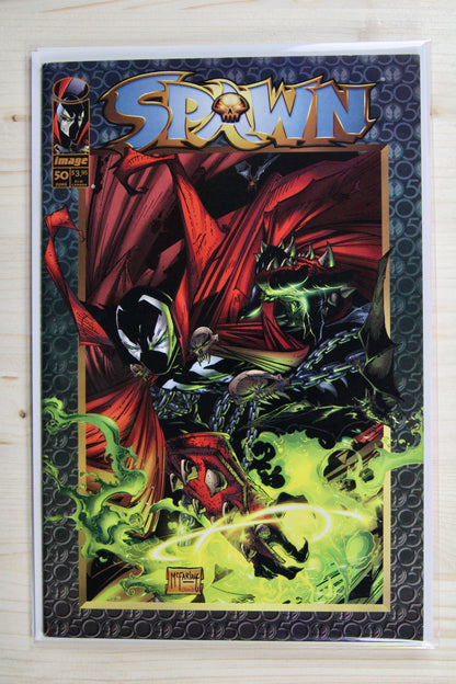 Spawn #50 – Image (1996) 9.4 NM Greg Capullo art | Todd McFarlane story