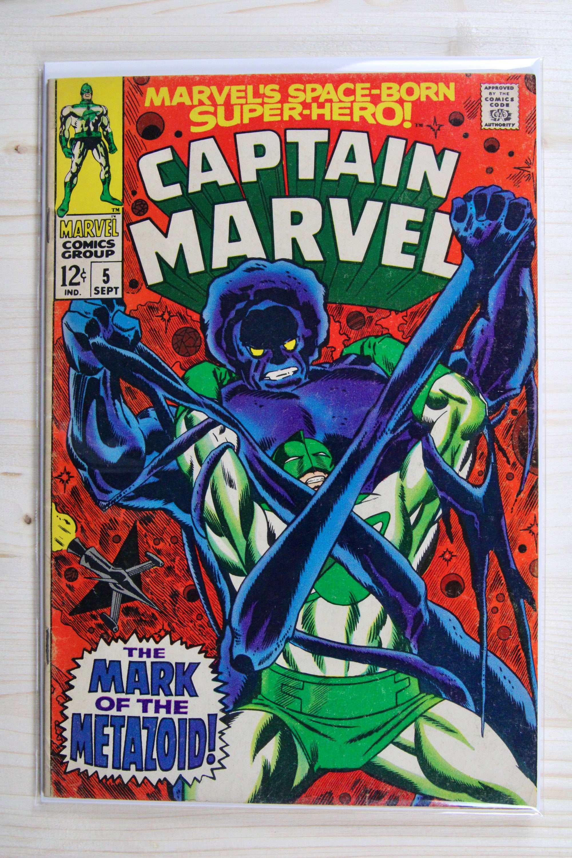 Captain Marvel #5 – Marvel (1968) 7.5 VF- Stan Lee