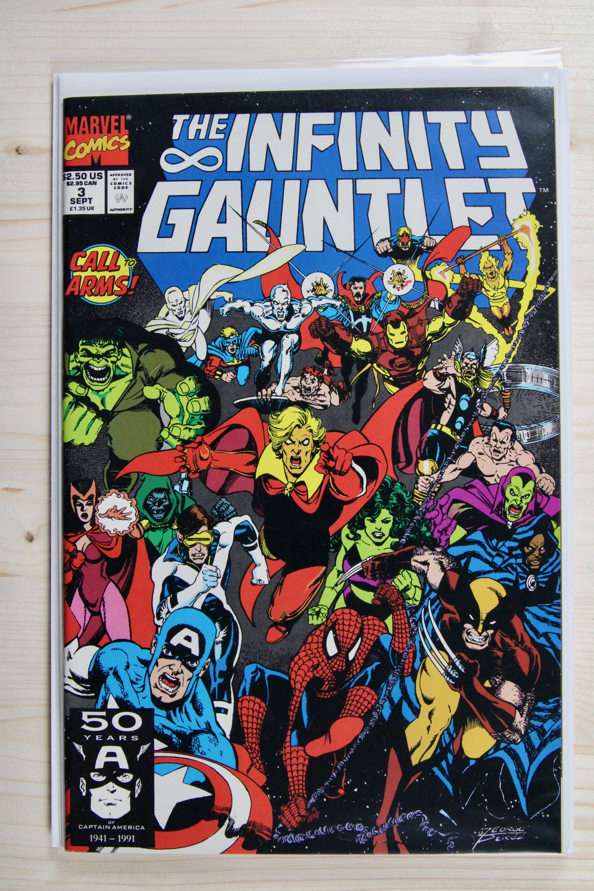 The Infinity Gauntlet #3 – Marvel (1991) 9.6 NM+ "Infinity Trilogy" Infinity Gauntlet