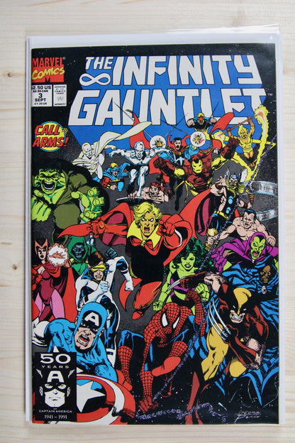 The Infinity Gauntlet #3 – Marvel (1991) 9.6 NM+ "Infinity Trilogy" Infinity Gauntlet