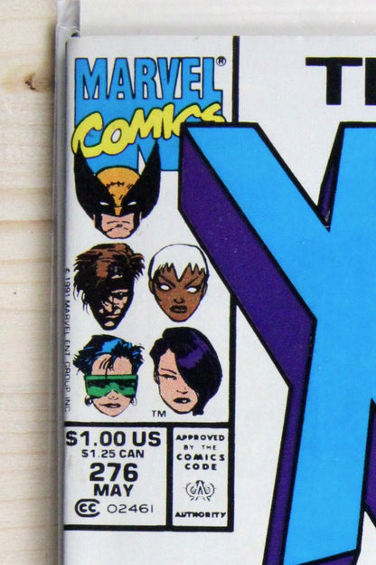 The Uncanny X-Men #276 – Marvel (1991) 9.0 VF/NM Chris Claremont story | Jim Lee story | Newsstand