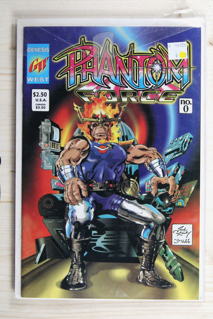 Phantom Force #0 – Genesis West (1994) 9.2 NM- Jack Kirby art | Jim Lee cover