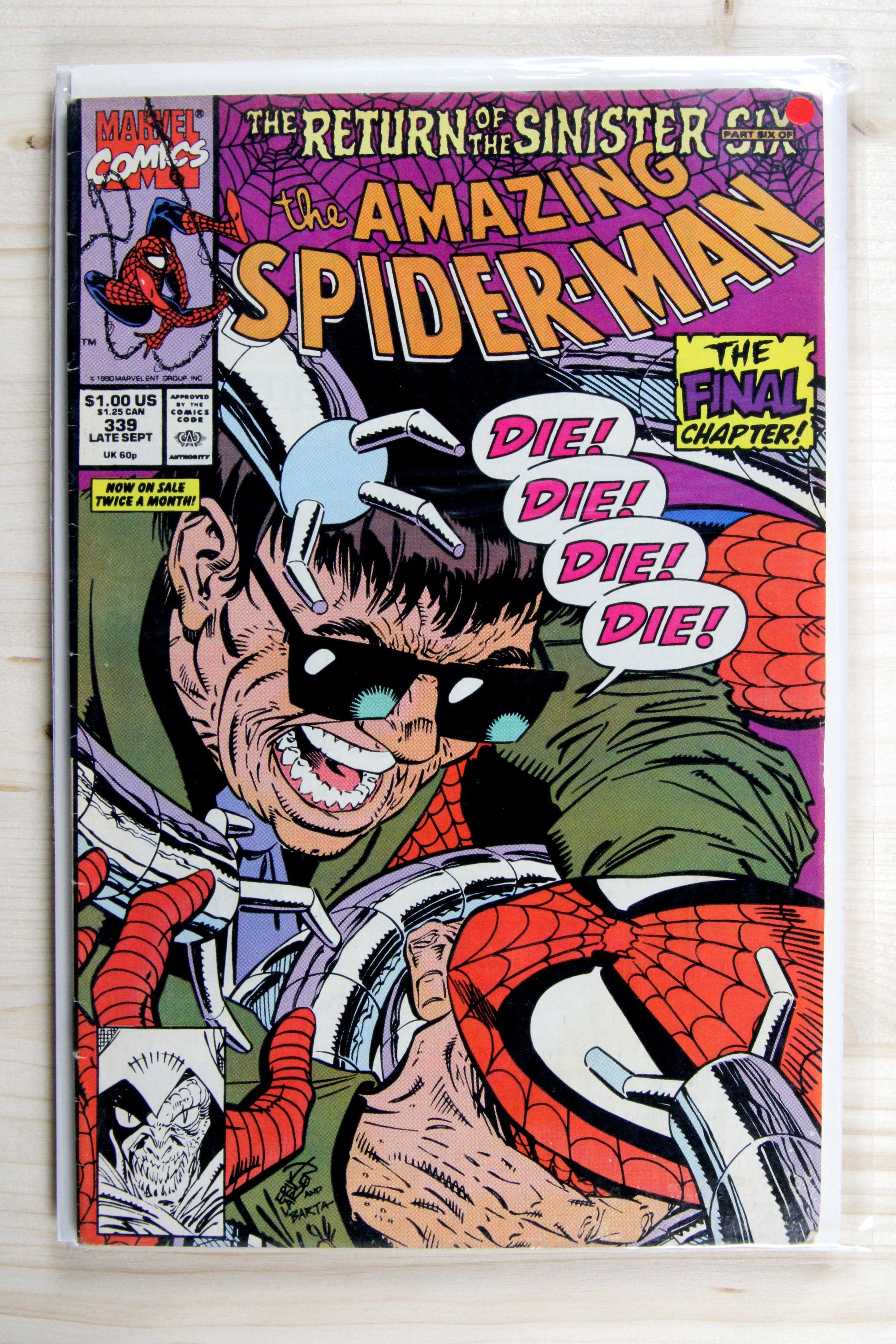 The Amazing Spider-Man #339 – Marvel (1990) 6.0 FN