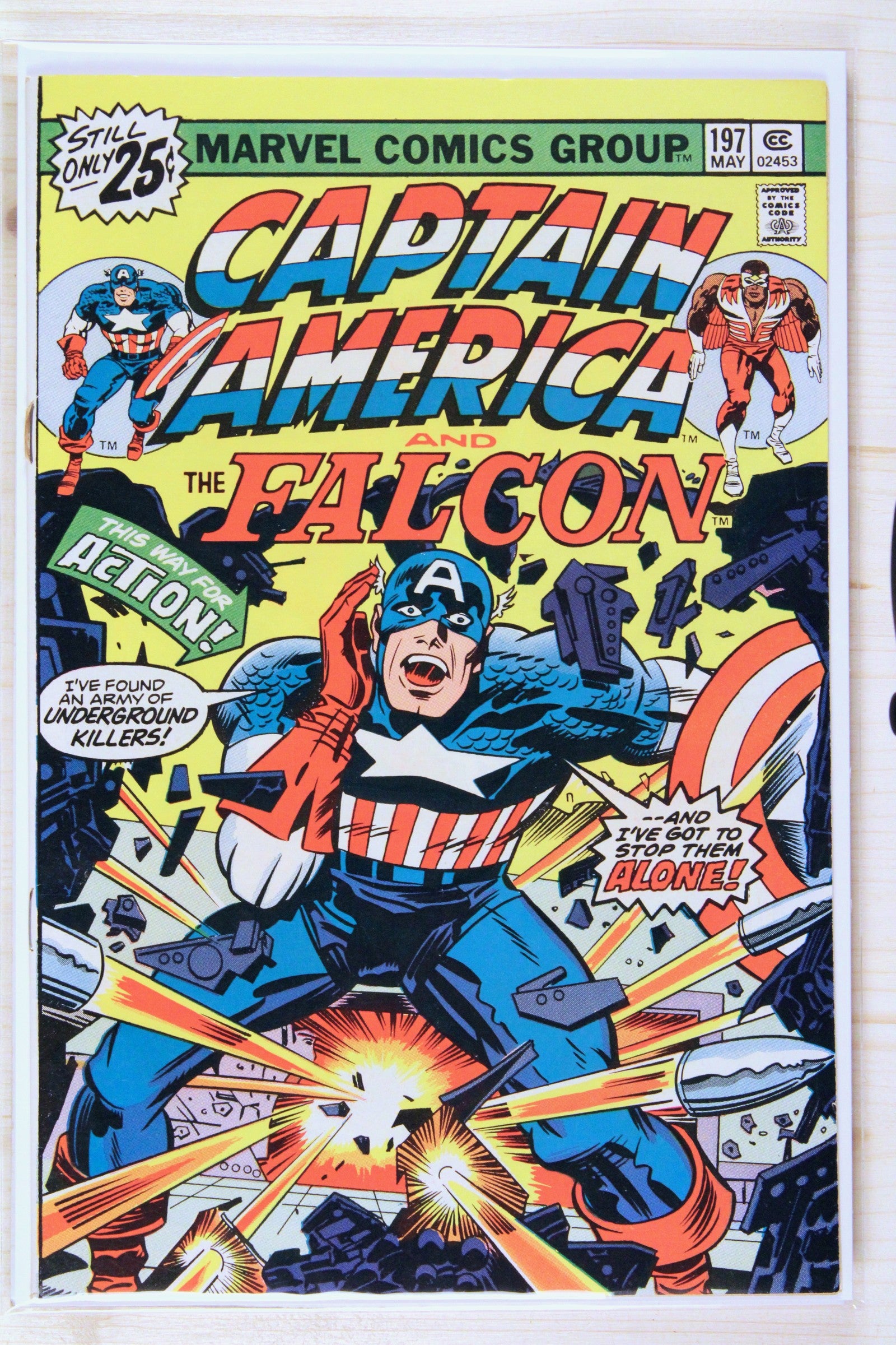 Captain America #197 – Marvel (1976) 7.5 VF- Madbomb | Jack Kirby story