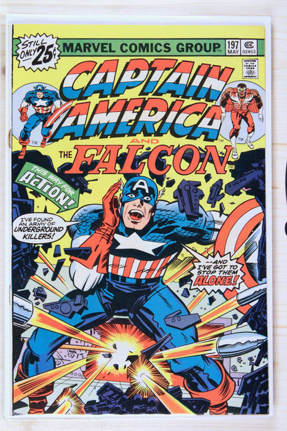 Captain America #197 – Marvel (1976) 7.5 VF- Madbomb | Jack Kirby story