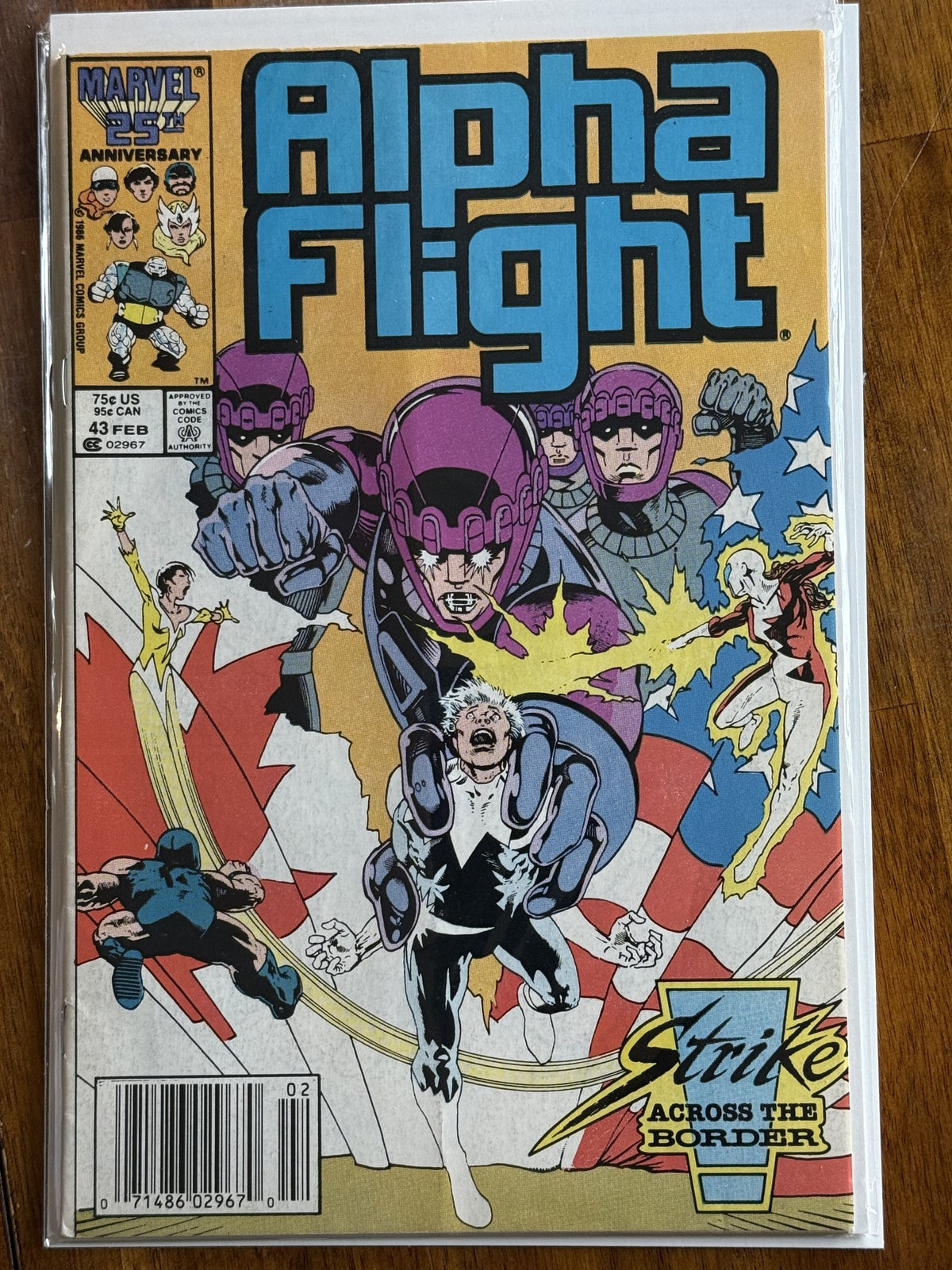 Alpha Flight #43 – Marvel (1987) 8.0 VF Whilce Portacio | Newsstand Edition