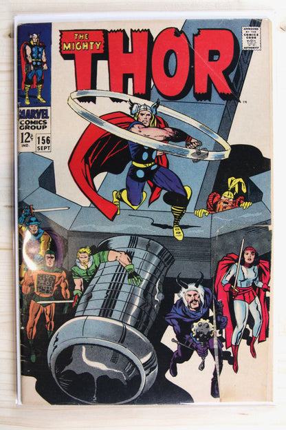 Thor #156 – Marvel (1968) 4.5 VG+ Jack Kirby art | Stan Lee story
