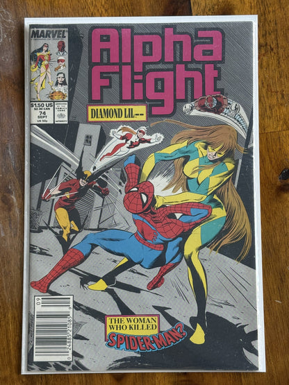 Alpha Flight #74 – Marvel (1989) 9.4 NM Newsstand Edition