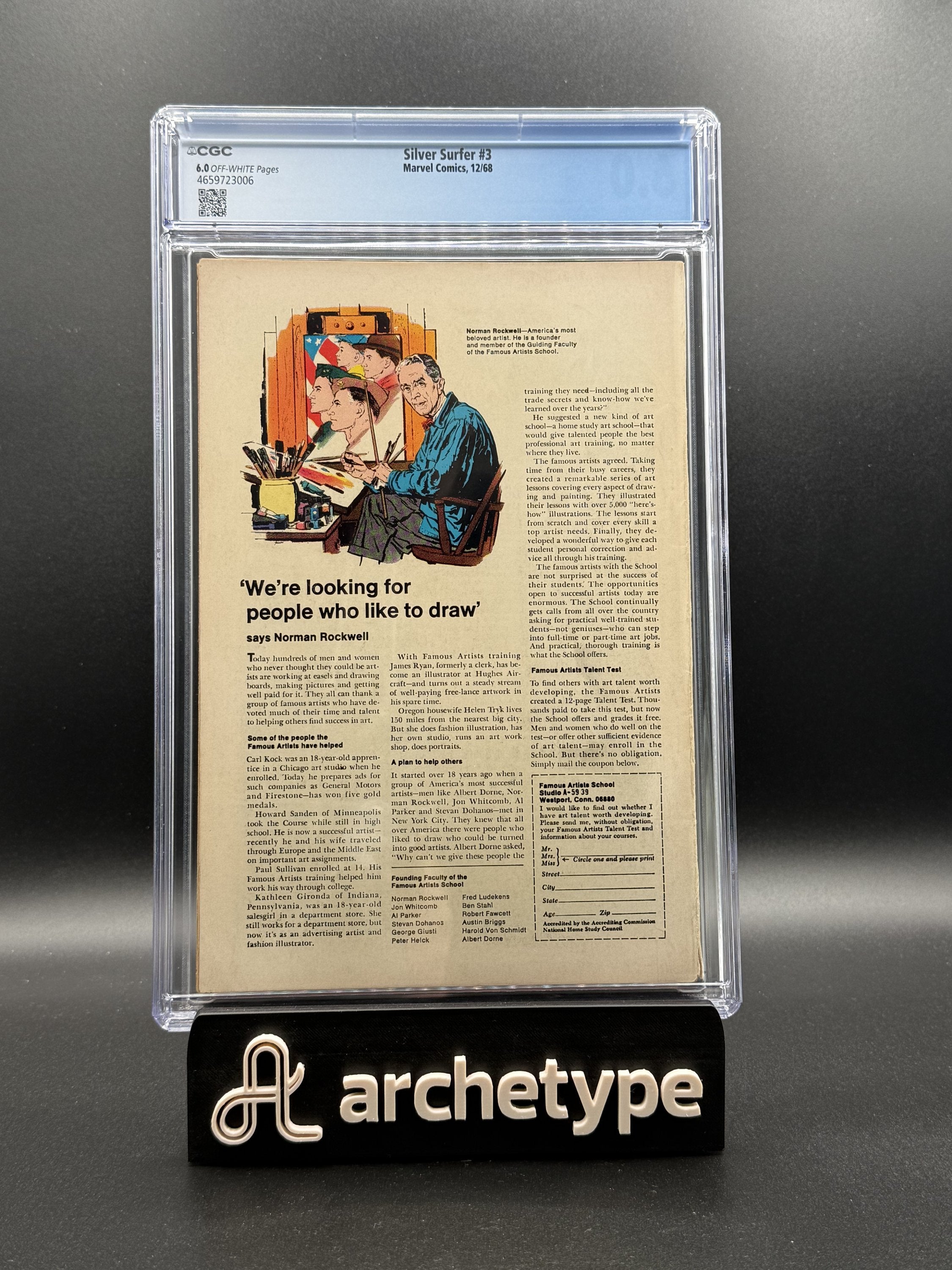 The Silver Surfer #3 – Marvel (1968) CGC 6.0 Off-White Pages