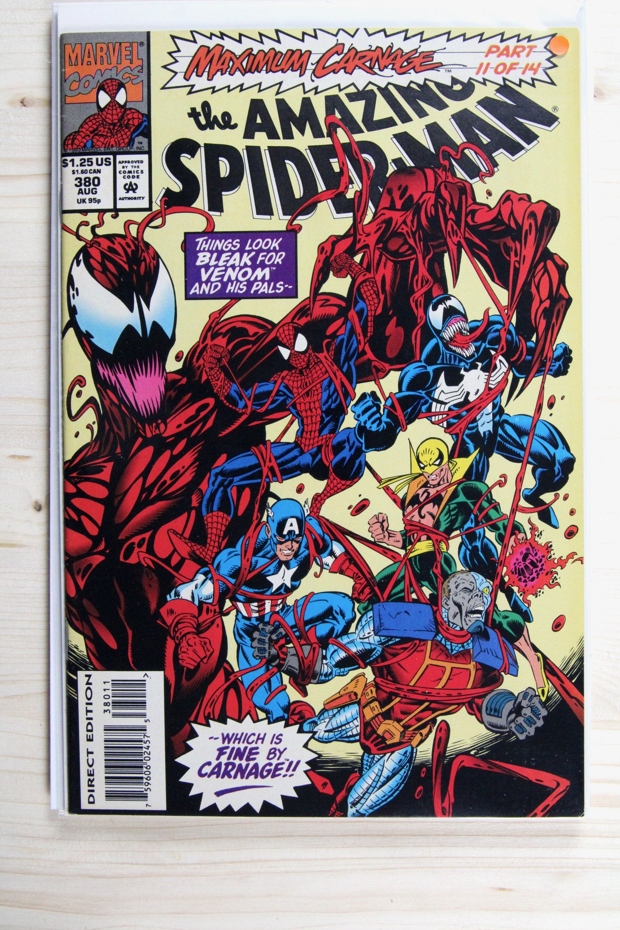 The Amazing Spider-Man #380 – Marvel (1993) 9.0 VF/NM Maximum Carnage