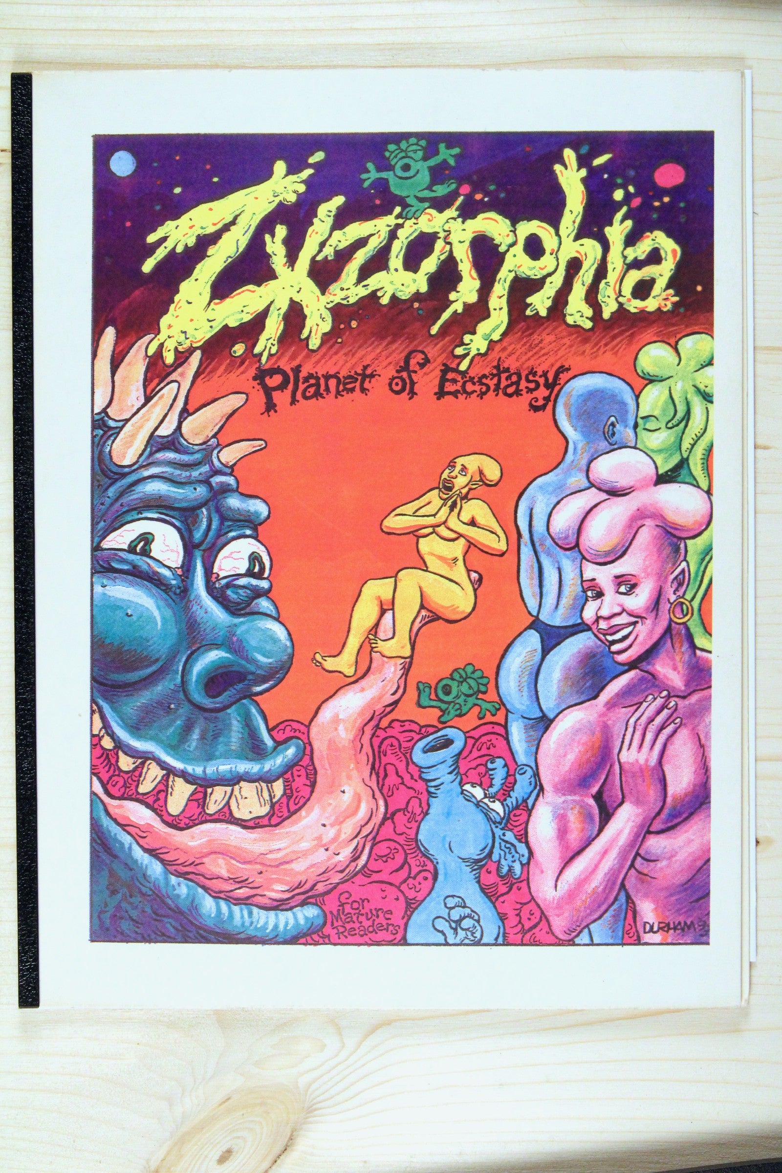 Zxzorphia: Planet of Ecstasy #1 – Self-published or small press underground comix (1990) 7.5 VF- Rare HTF Mature Readers
