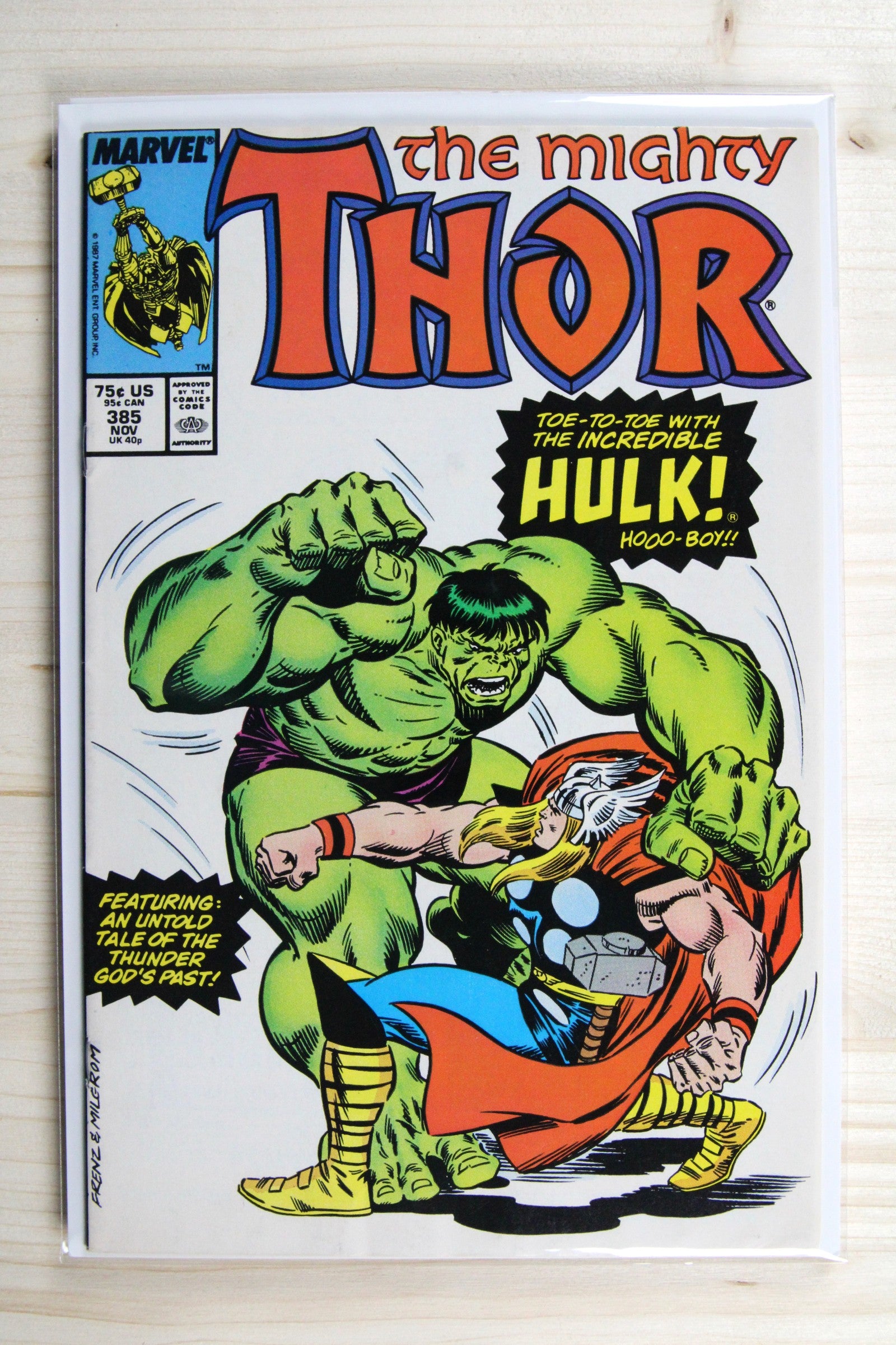 Thor #385 – Marvel (1987) 9.0 VF/NM Erik Larsen art | Stan Lee story
