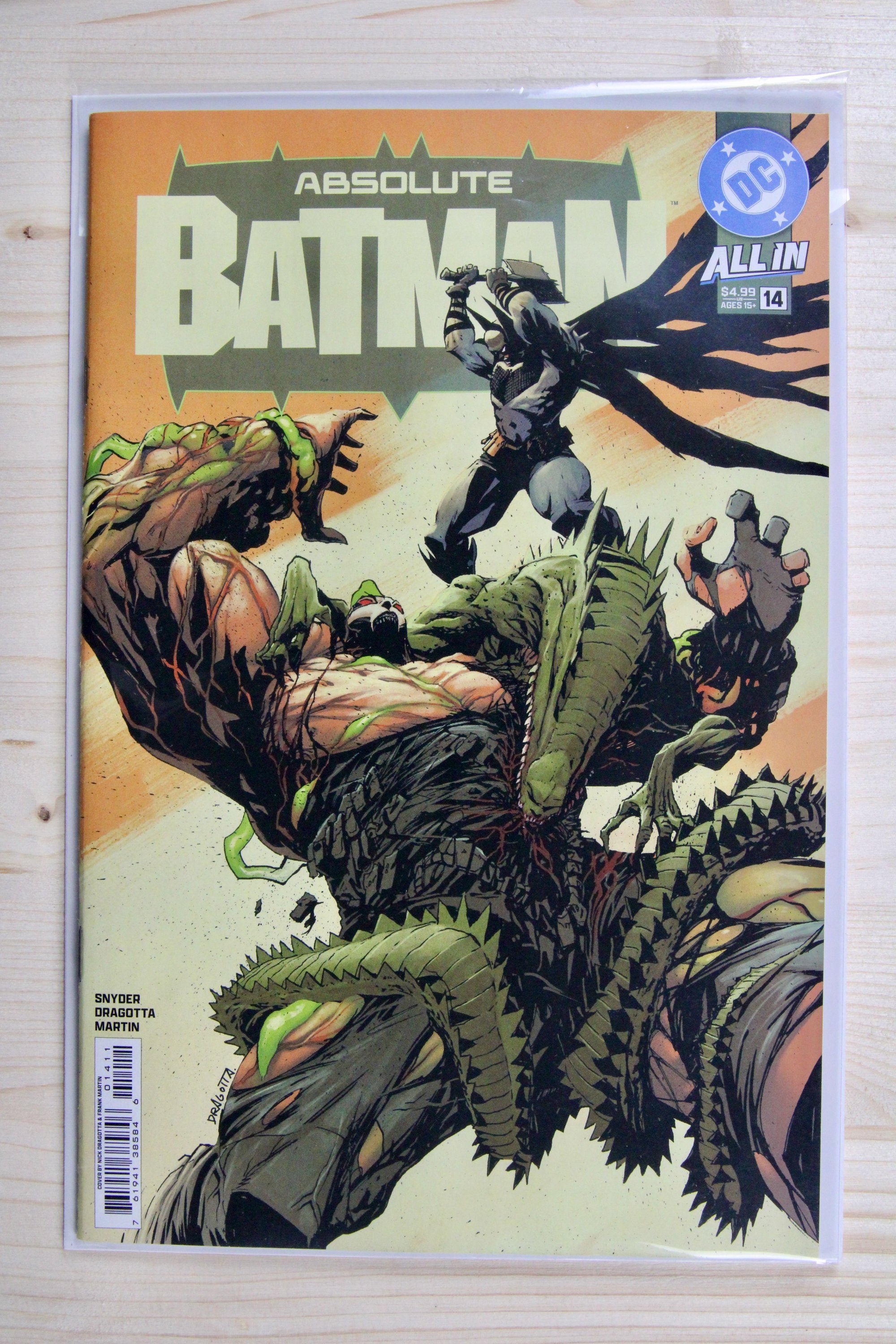 Absolute Batman #14 – DC (2026) 9.6 NM+ Scott Snyder story Dragotta Cover