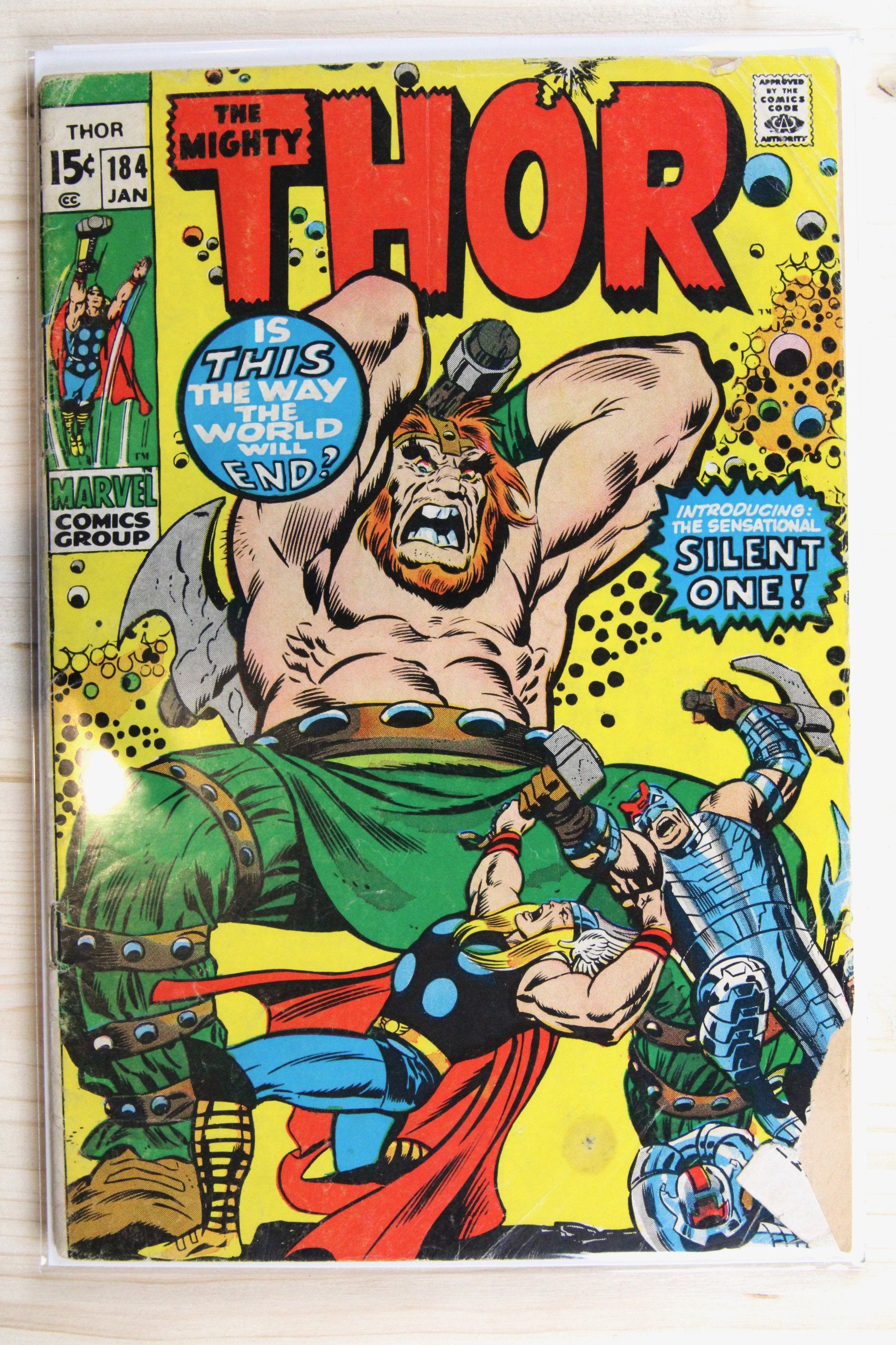 Thor #184 – Marvel (1971) 4.0 VG Joe Sinnott | Stan Lee story