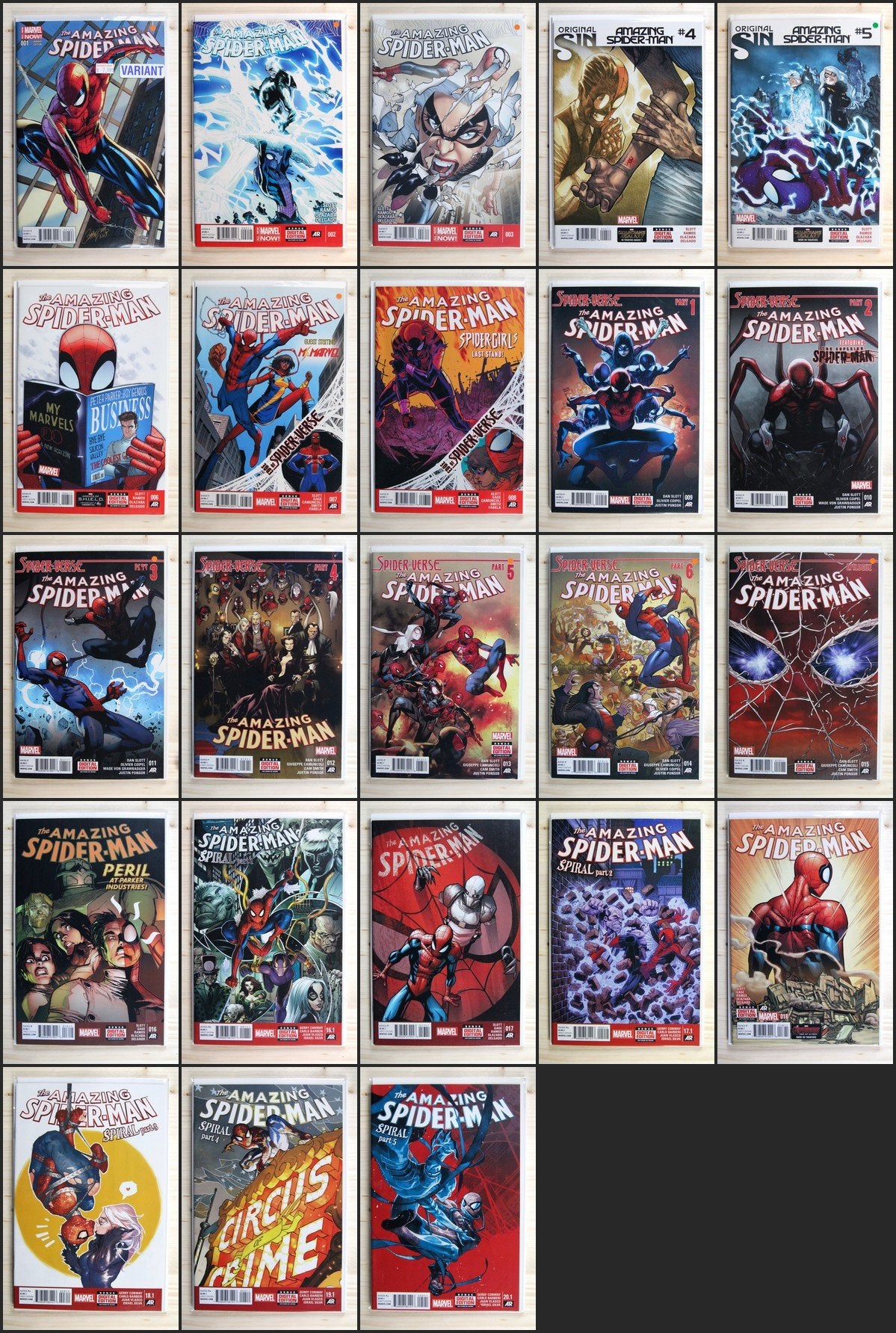 The Amazing Spider-Man (Volume 3) #1-20.1 – Marvel (2014) (23 Issues) NM Avg