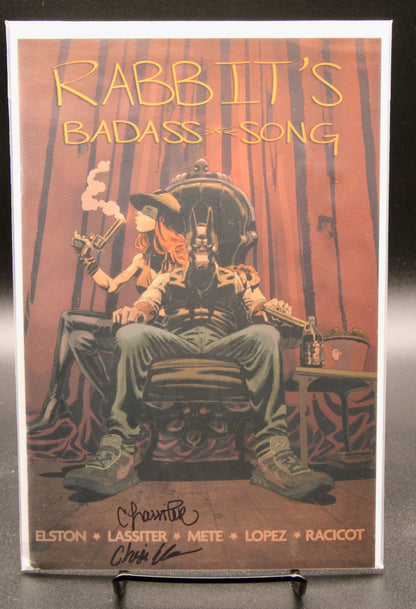 Rabbit's Badass Song #1 Comic Book (2018) Signed x2