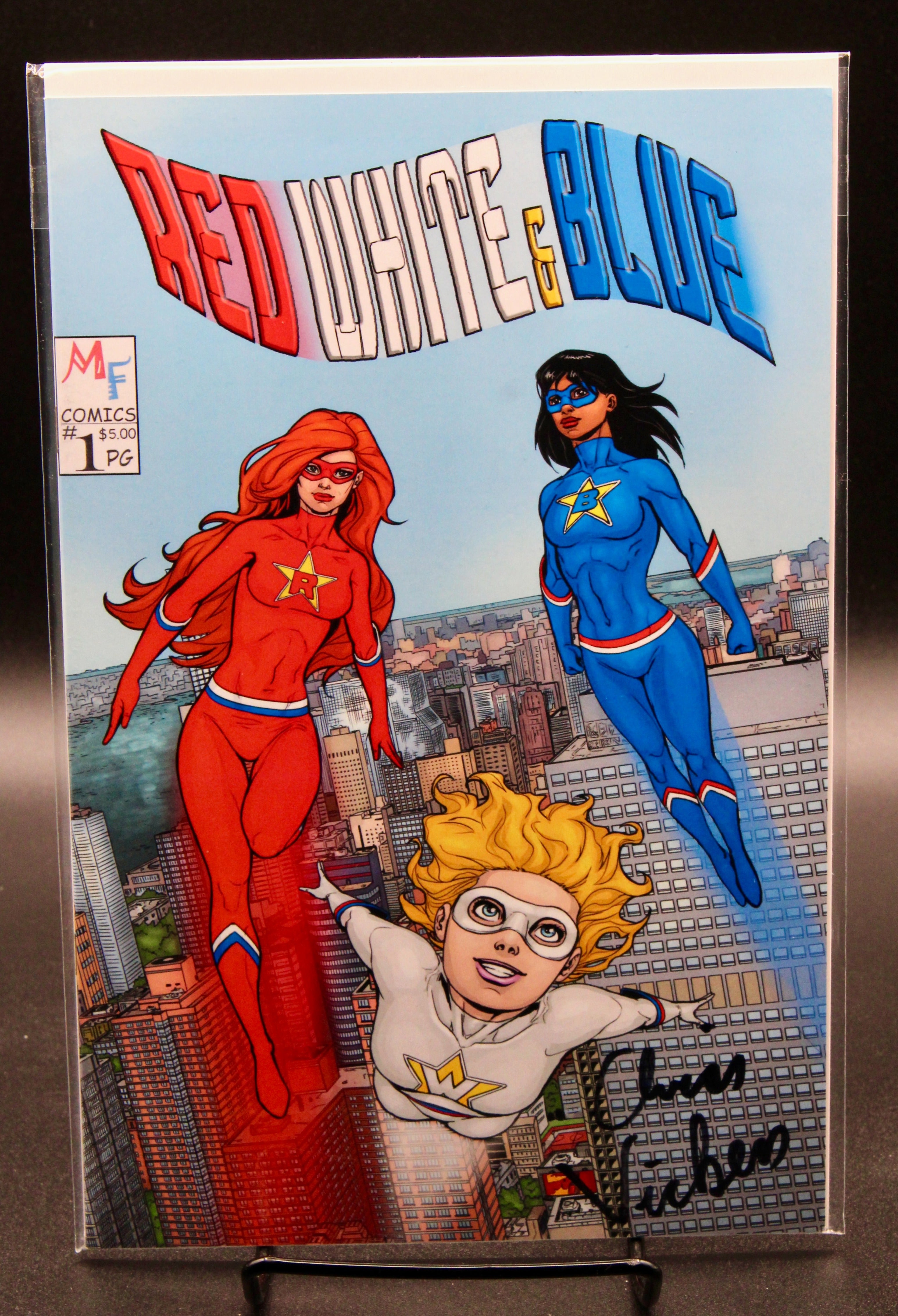 Red White & Blue #1 (2017) Signed Comic Book Issue Independent Publishing