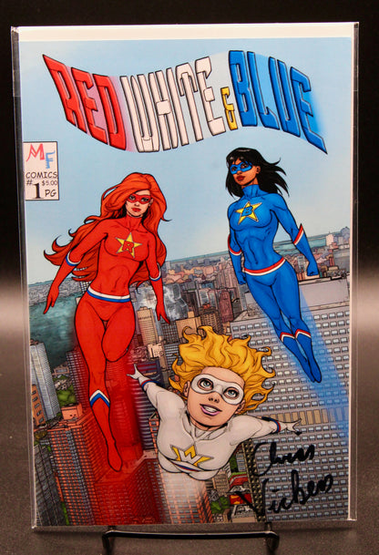 Red White & Blue #1 (2017) Signed Comic Book Issue Independent Publishing
