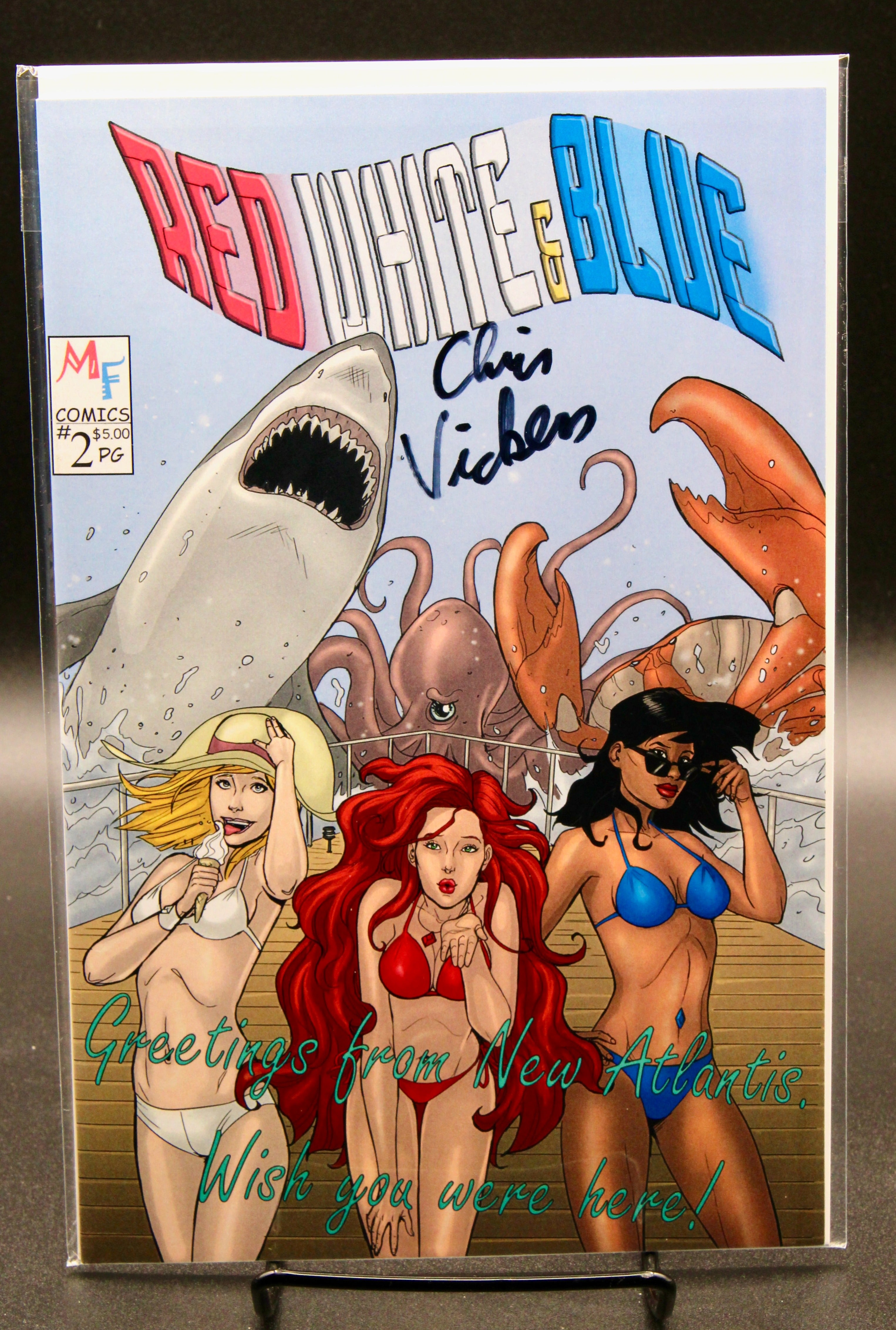 Red White & Blue #2  (2017) Signed Comic Book Issue Independent Publishing
