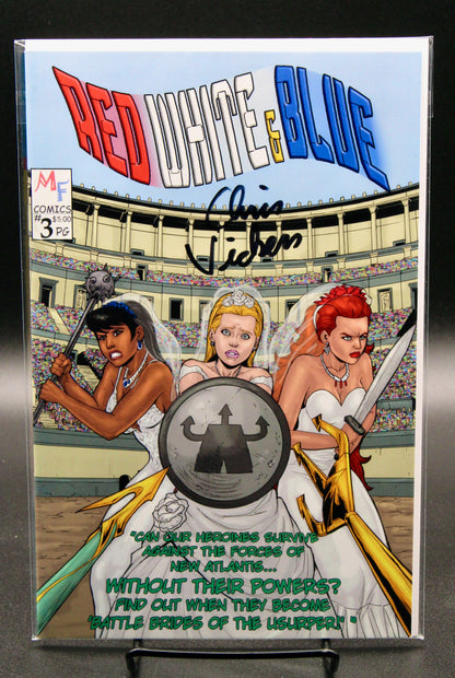 Red White & Blue #3 (2017) Signed Comic Book Issue Independent Publishing