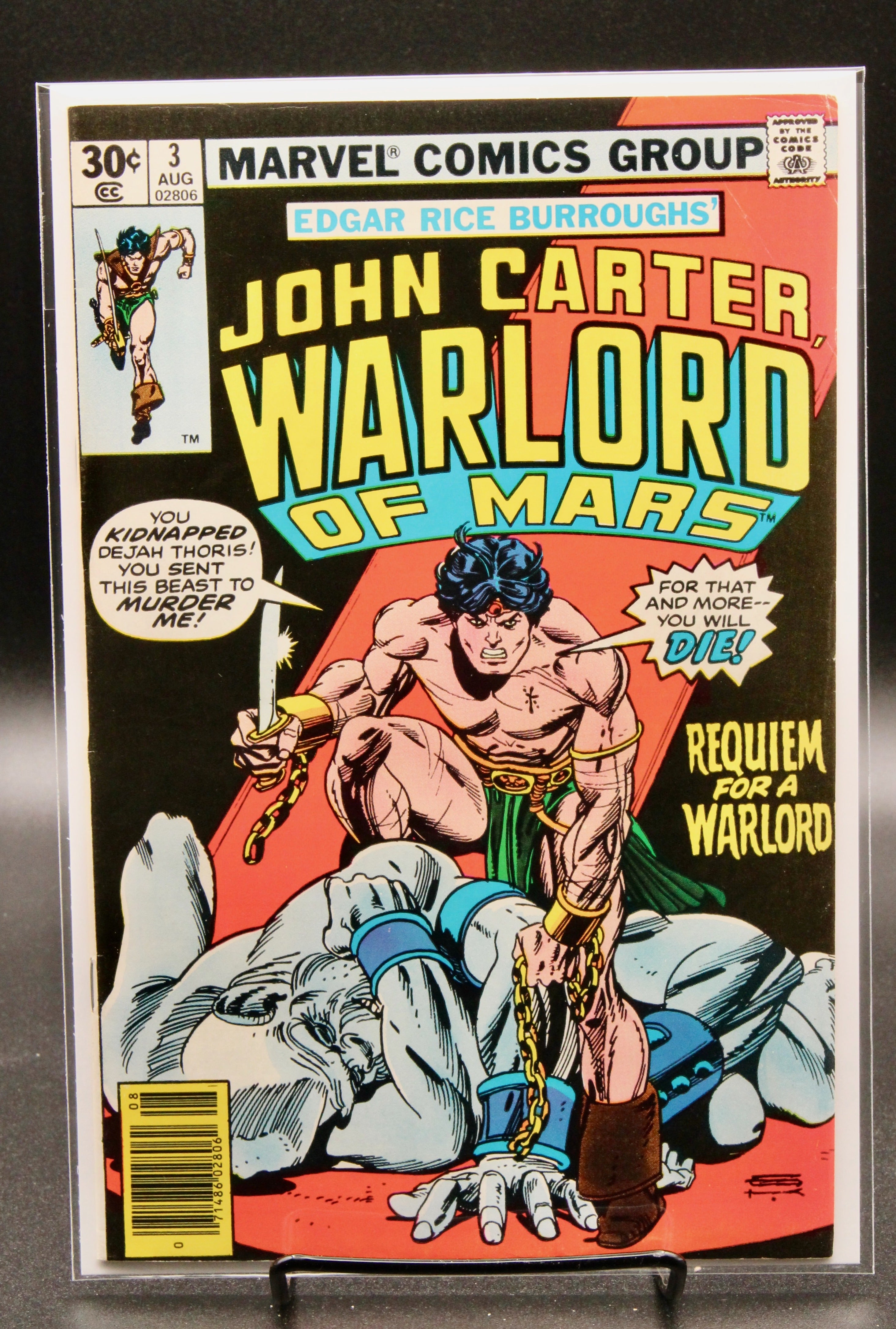 John Carter Warlord of Mars #3  – Marvel (1977) VF/NM