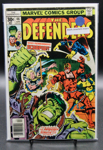The Defenders #46  – Marvel (1977) FN Mark Jewelers