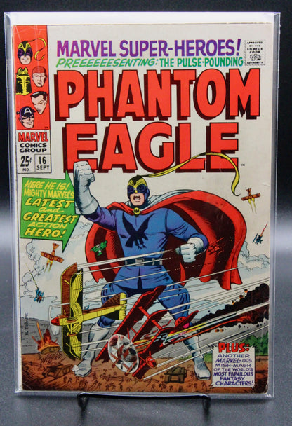 Marvel Super-Heroes #16 – Marvel (1968) VG/FN Phantom Eagle Box8
