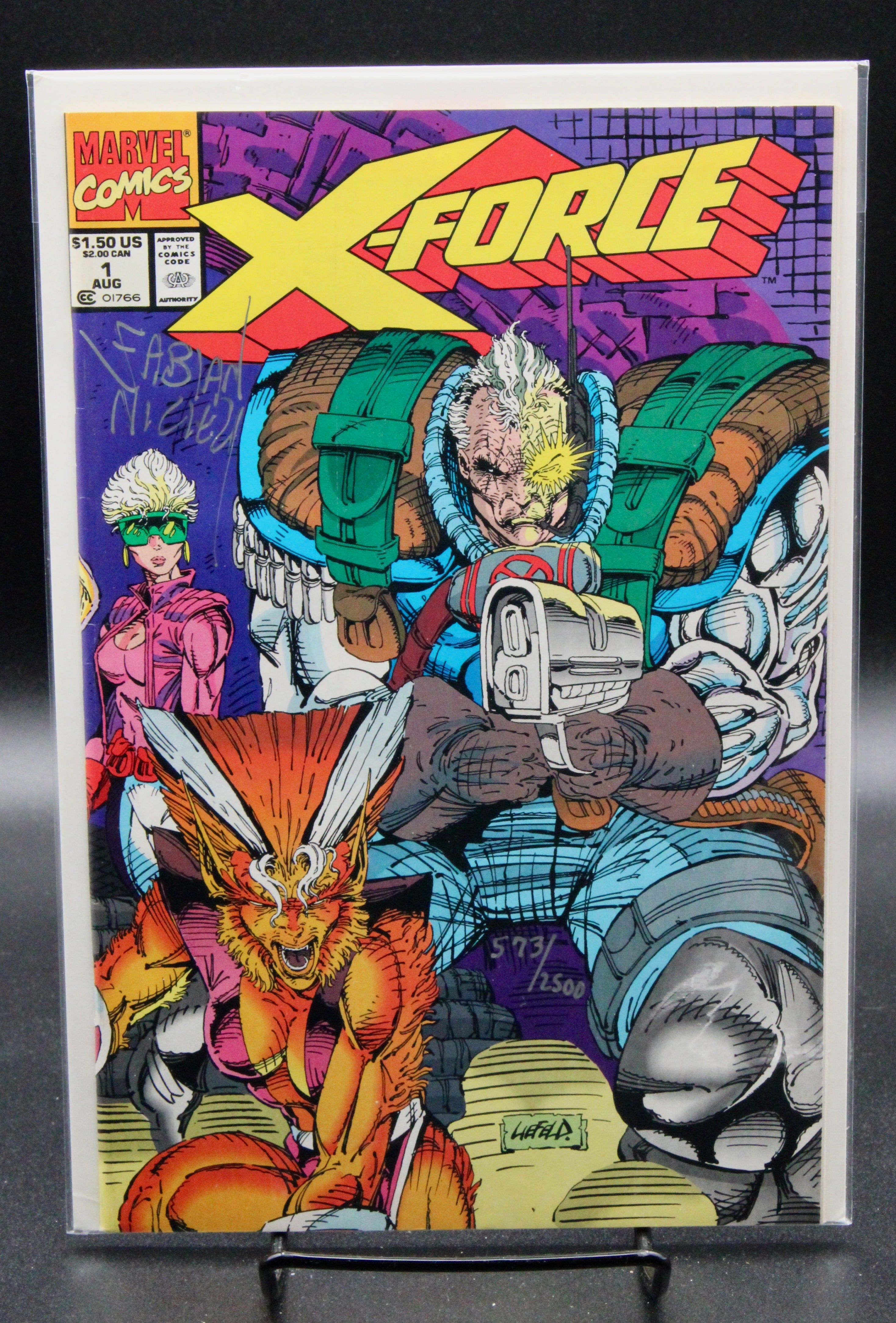 X-Force #1  – Marvel (1991) Signed, Fabian /1500 Box10