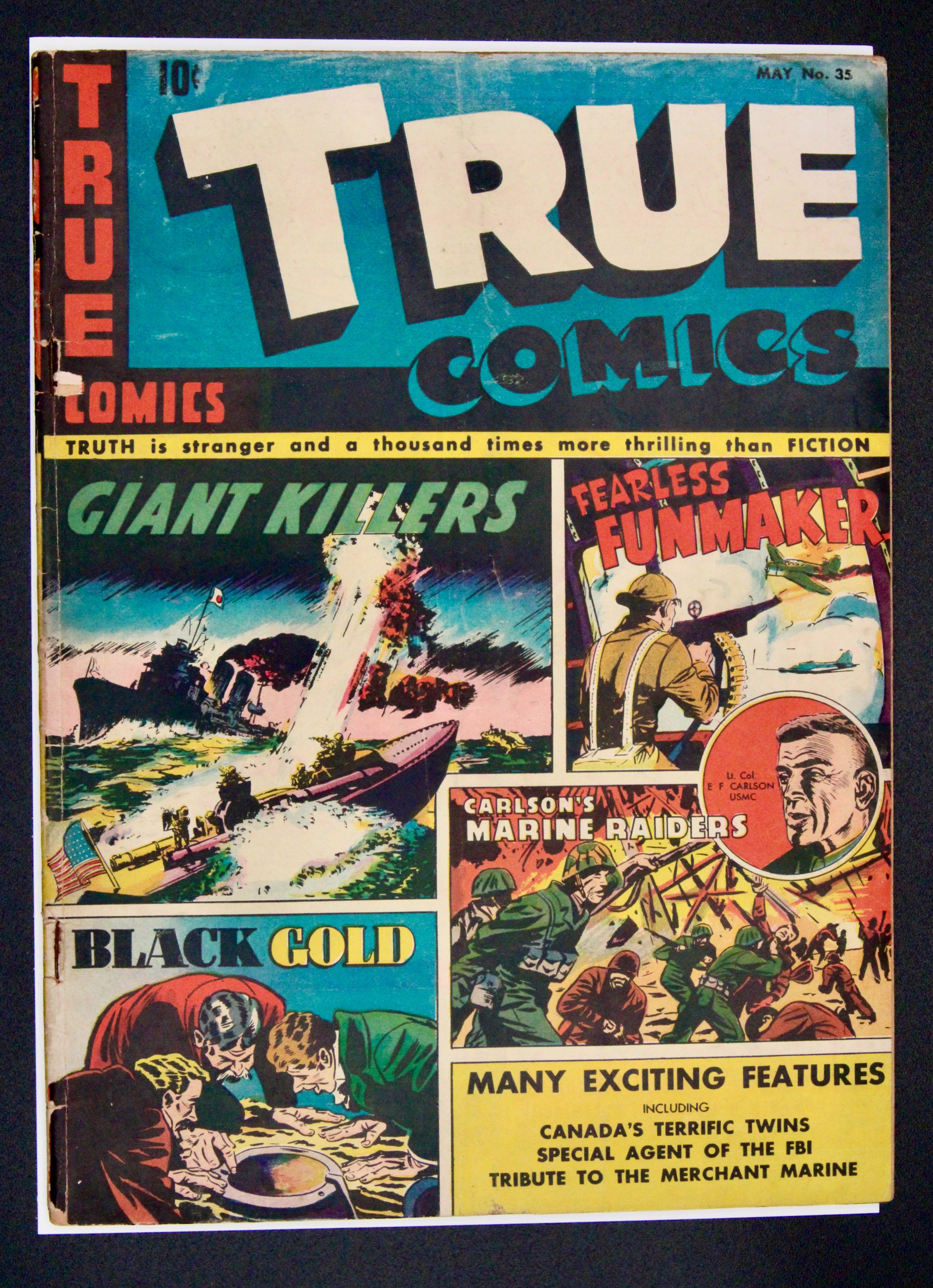True Comics #35 – Parents' Magazine Press (1944) Pre-Code War Golden Age Box13
