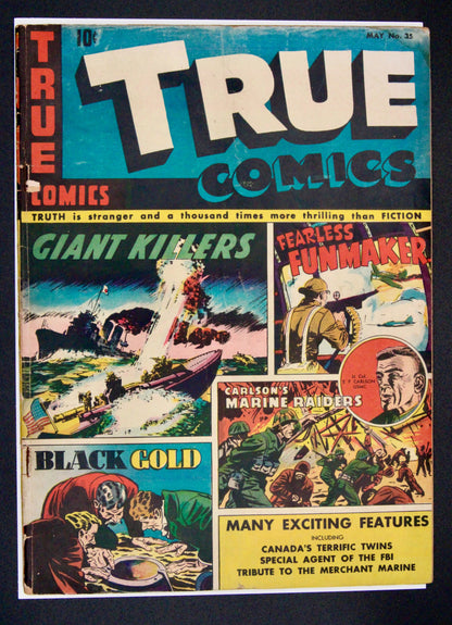 True Comics #35 – Parents' Magazine Press (1944) Pre-Code War Golden Ag