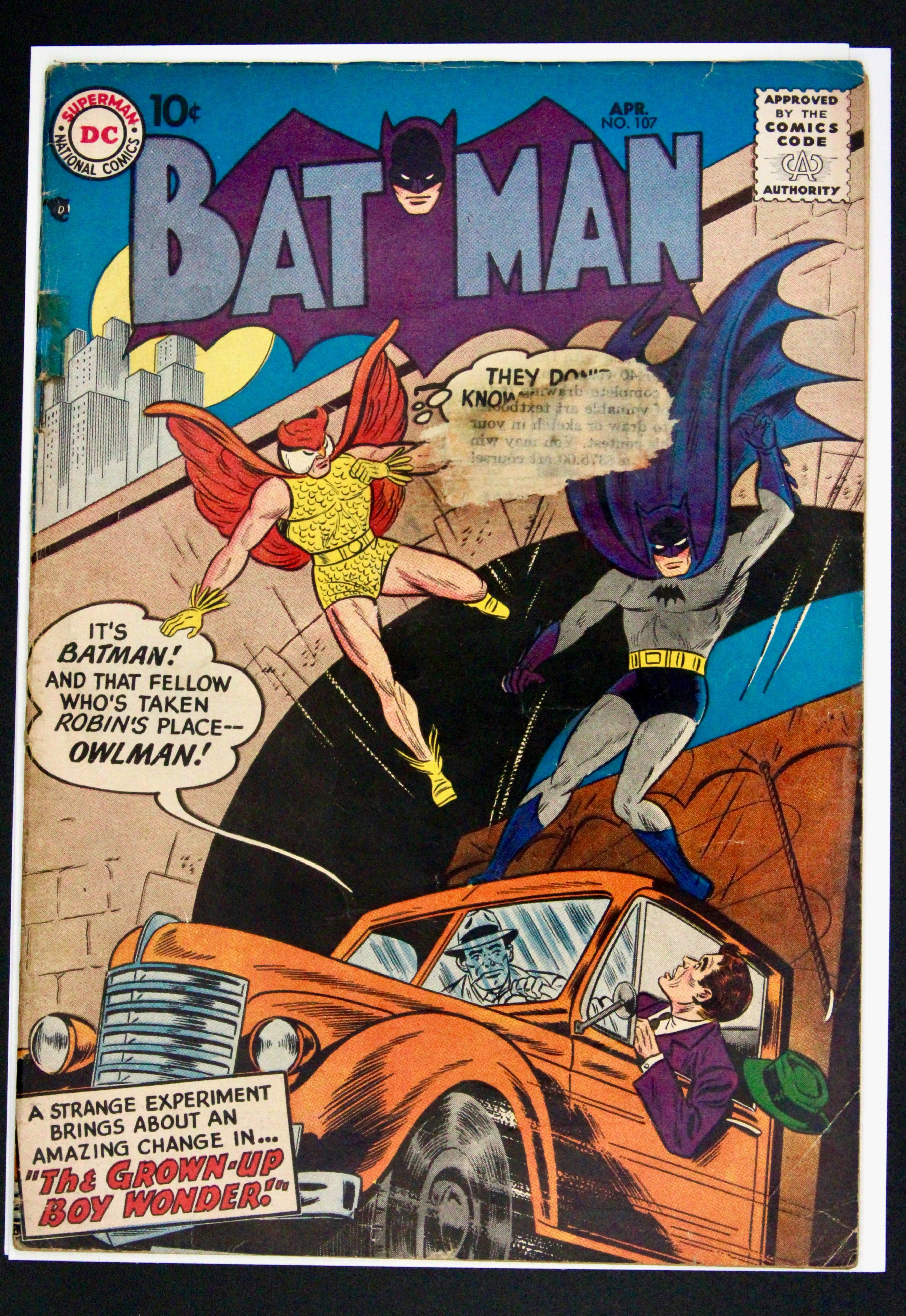 Batman : The Grown-Up Boy Wonder #107 – DC Comics (1957) GD Box14