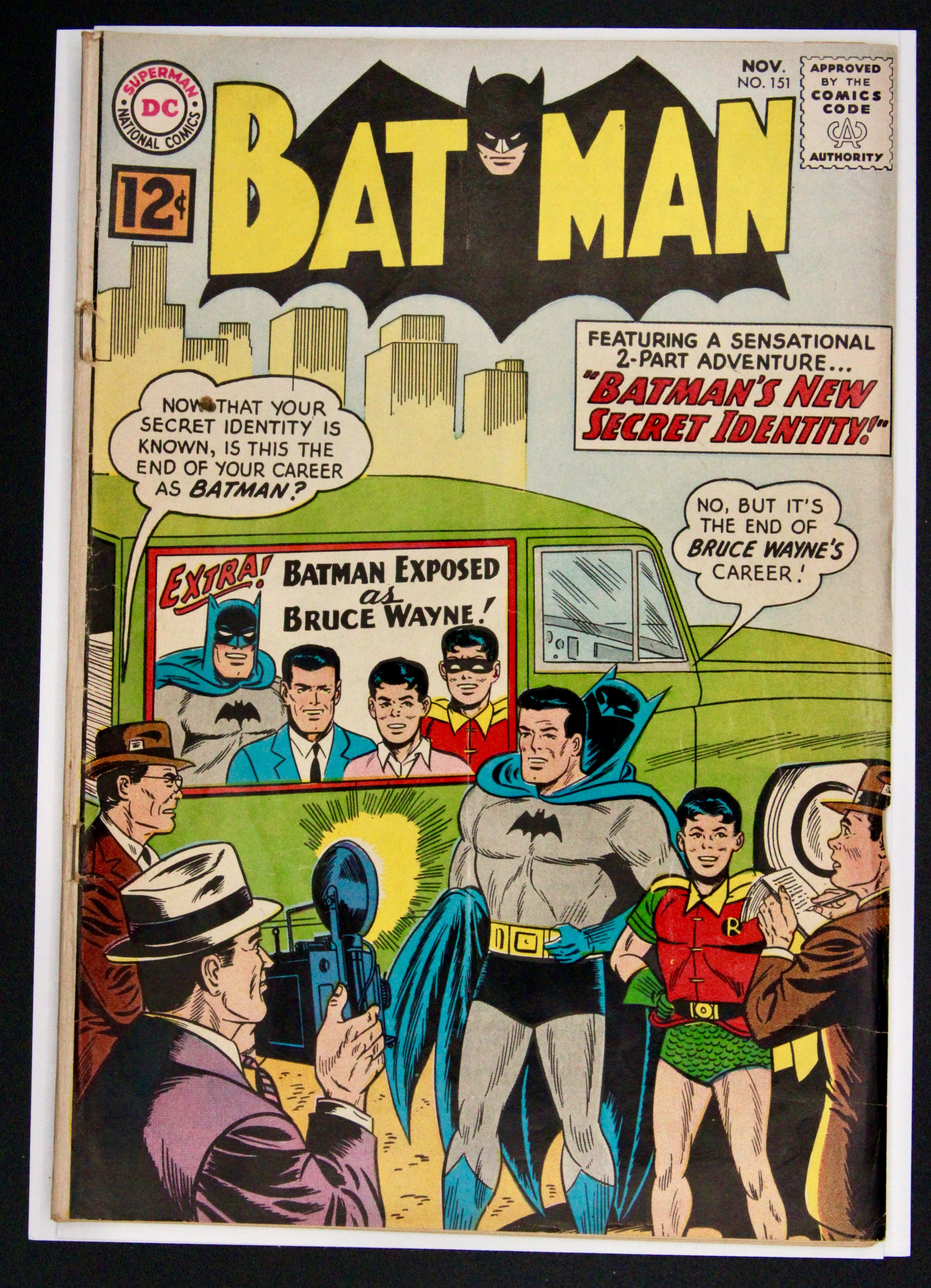 Batman : Batman's New Secret Identity #151 – DC Comics (1962) GD+ Box14