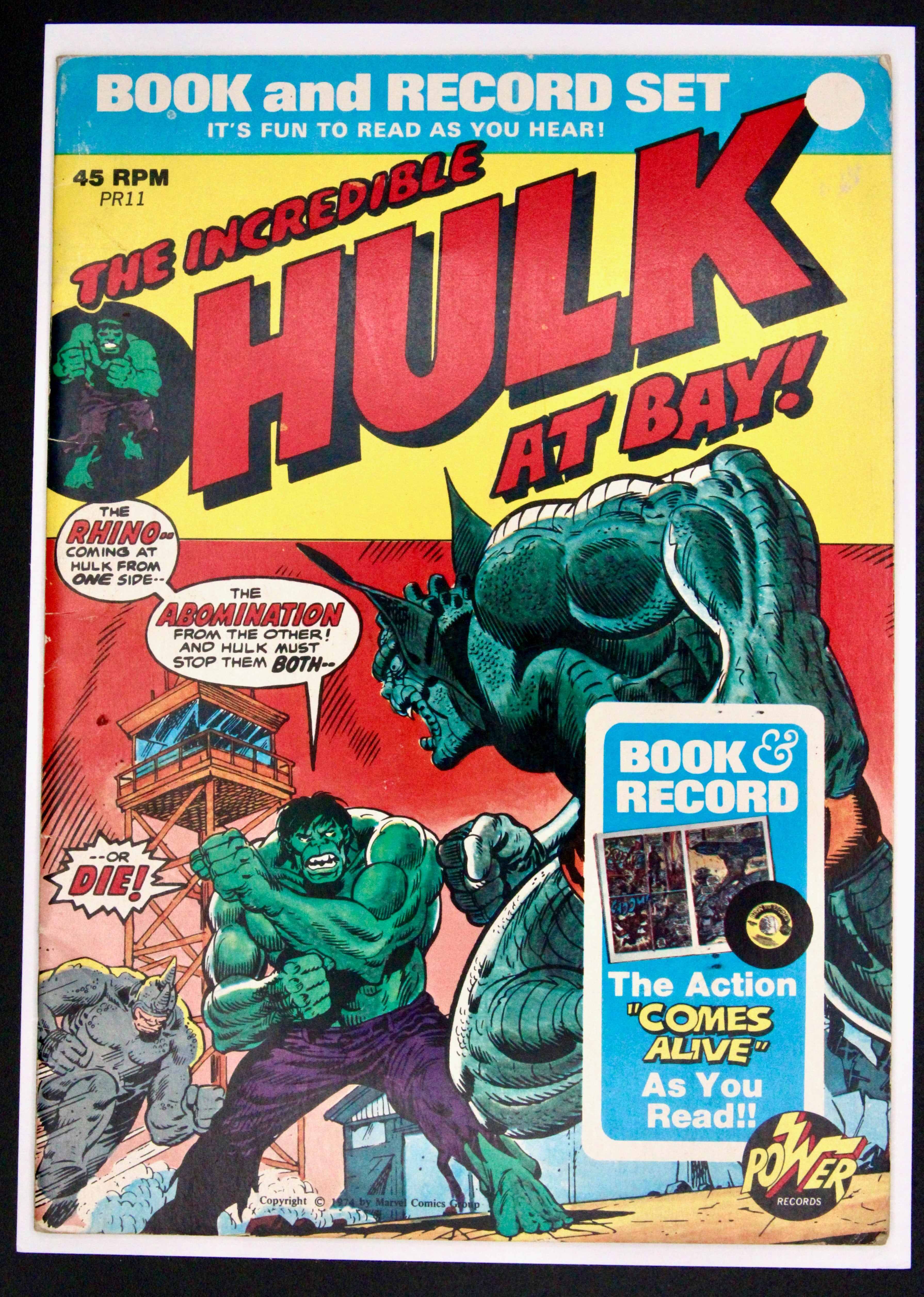 Book and Record Set : The Incredible Hulk at Bay! #PR-11 – Peter Pan Records (19