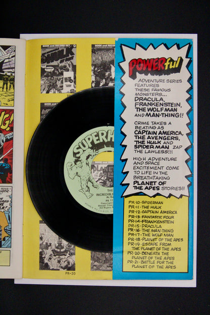 Book and Record Set : The Incredible Hulk at Bay! #PR-11 – Peter Pan Records (19