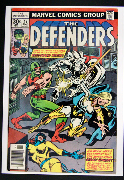The Defenders #47  – Marvel (1977) VF/NM Moon Knight Joins
