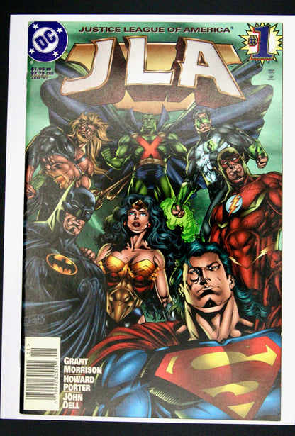 JLA #1  – DC Comics (1997) NM- Newsstand
