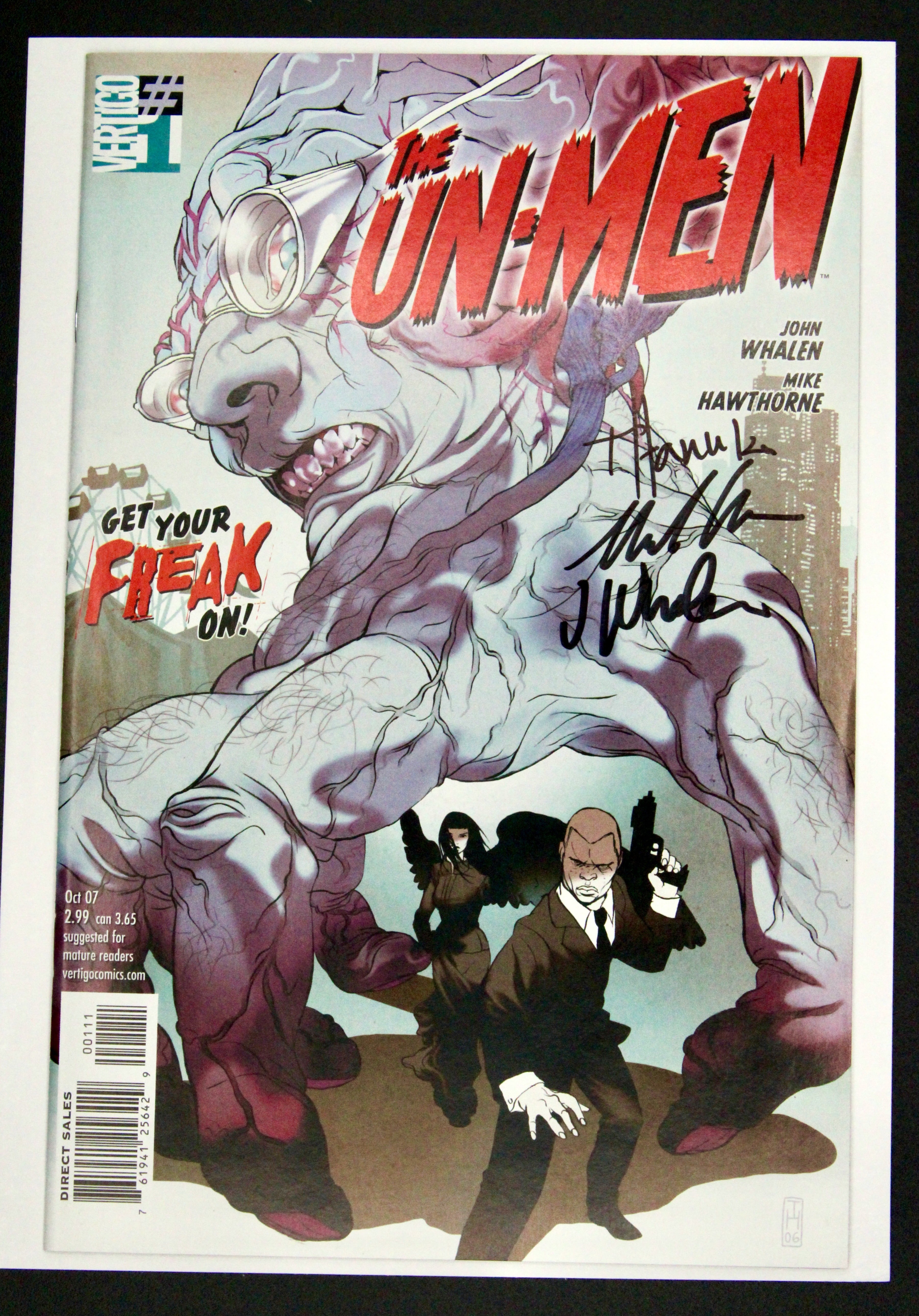 The Un-Men #1 – Vertigo DC Comics (2007) 3x Signed Whedon COA NM Box14