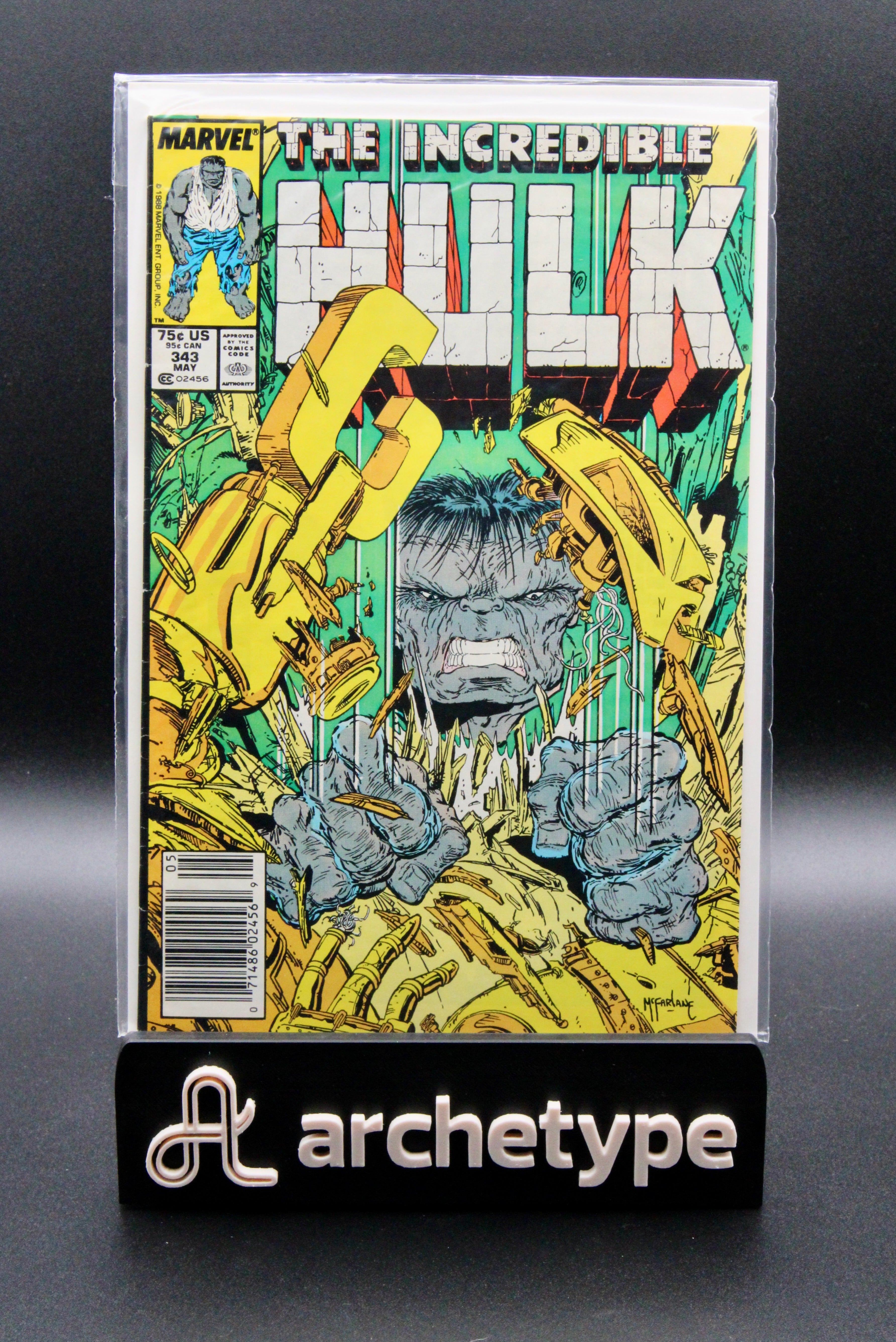 The Incredible Hulk #343  – Marvel (1988) Newsstand McFarlane