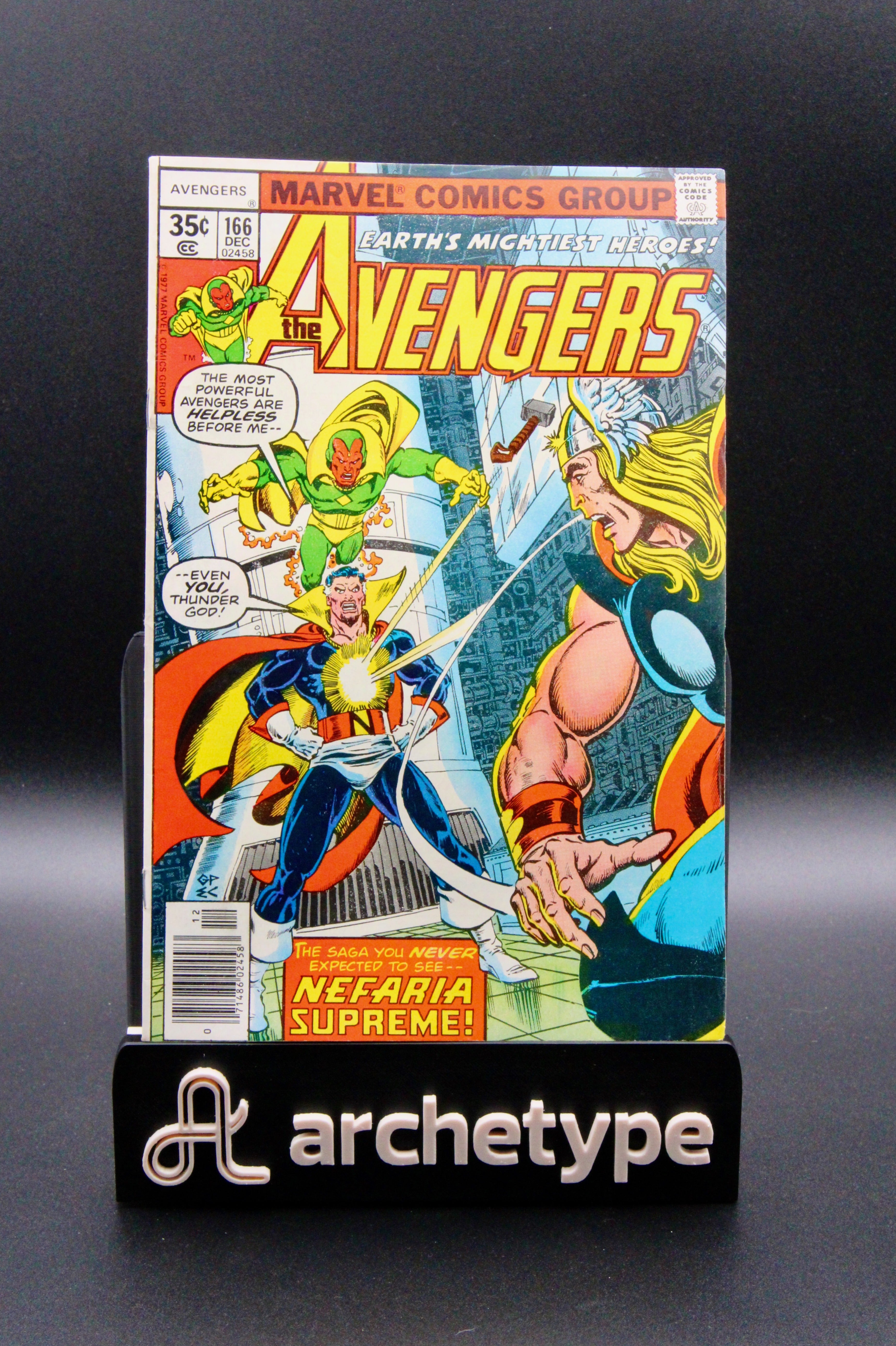The Avengers #166  – Marvel (1977) Wonder Man Joins