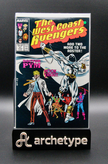 West Coast Avengers #21  – Marvel (1987) Moon Knight Joins Box16