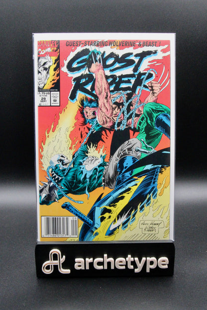 Ghost Rider #29  – Marvel (1992) Newsstand Wolverine box18